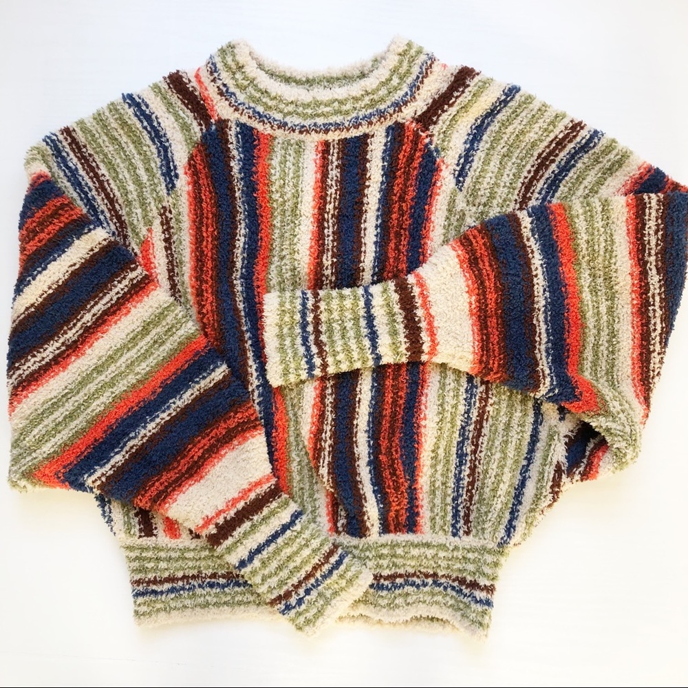 URBAN OUTFITTERS Vertical Stripe Balloon Sleeve Sweater Size XS